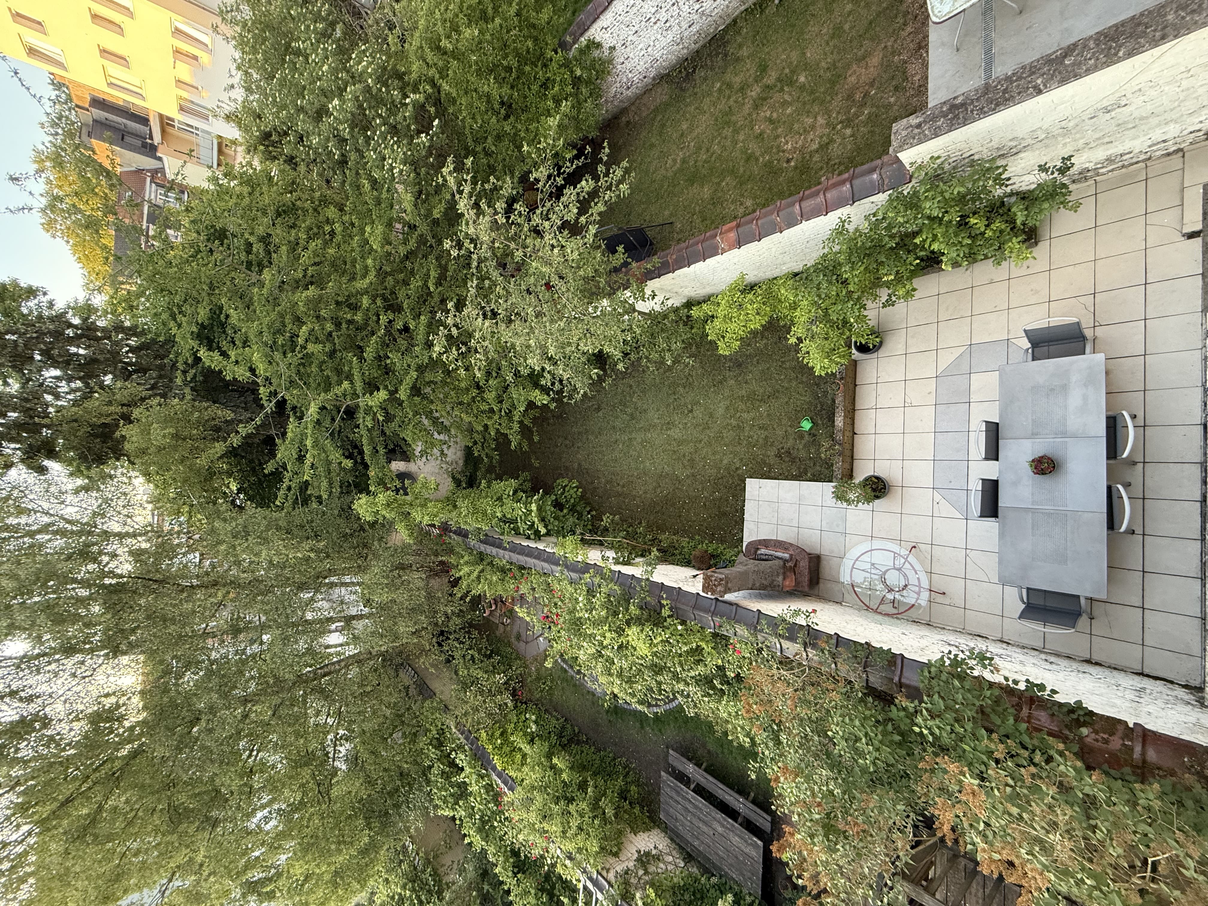 Jardin spacieux famille Schaerbeek - Maison à vendre Voltaire Bruxelles 200m² extérieur